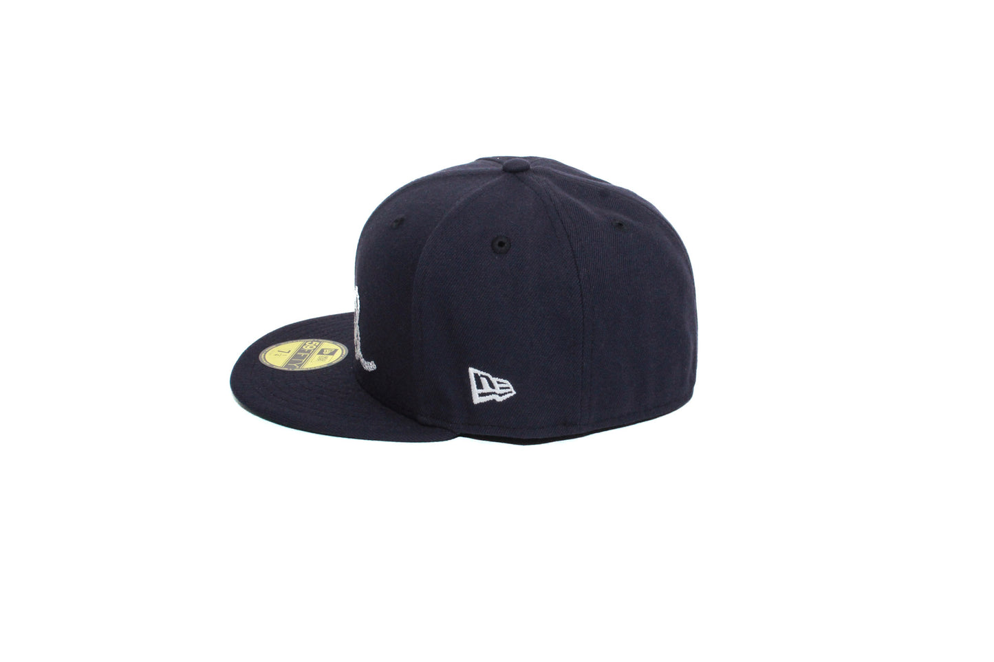 Cursive Virg Script Fitted Navy