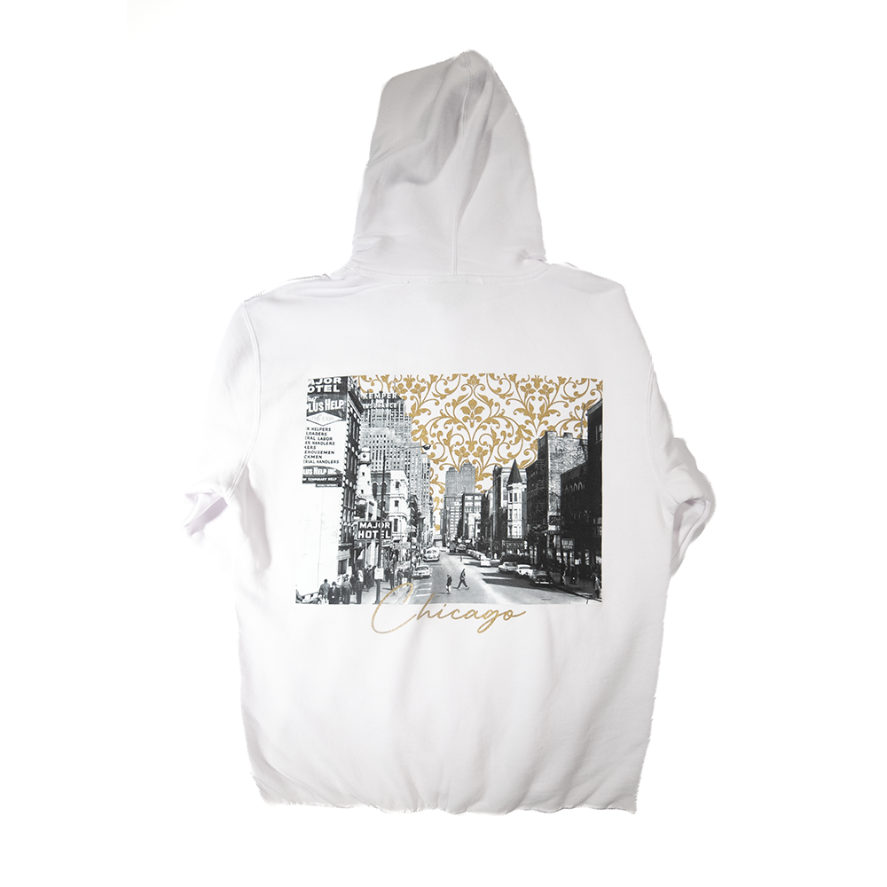 Chicago Black and White Hoodie