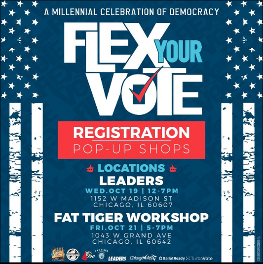 Flex Your Vote Pop-up Voting Registration!