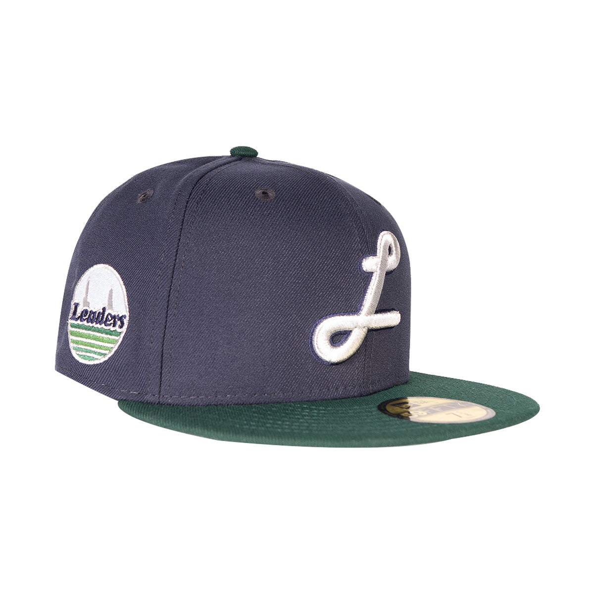 Navy Green Pretzel Fitted