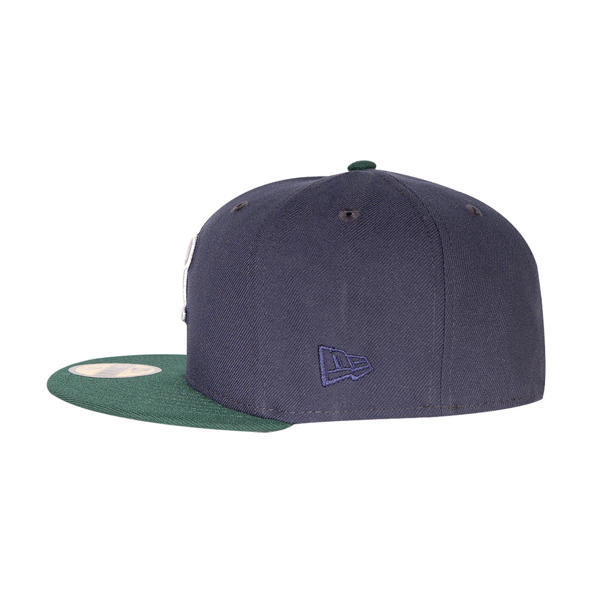 Navy Green Pretzel Fitted