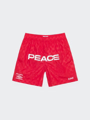 AK + Umbro - Peace Checkerboard Shorts Red