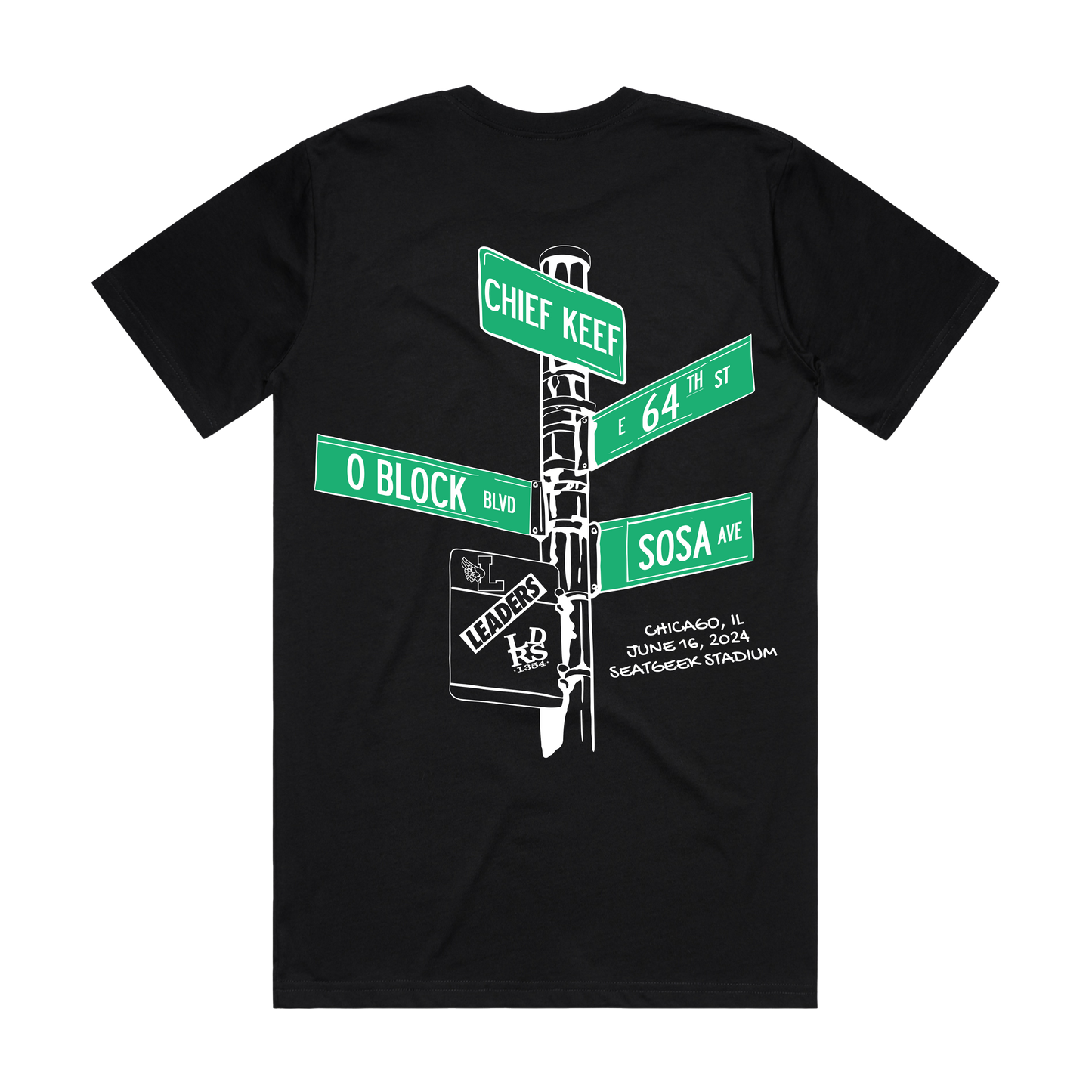 LEADERS X CHIEF KEEF STREET SIGN TEE