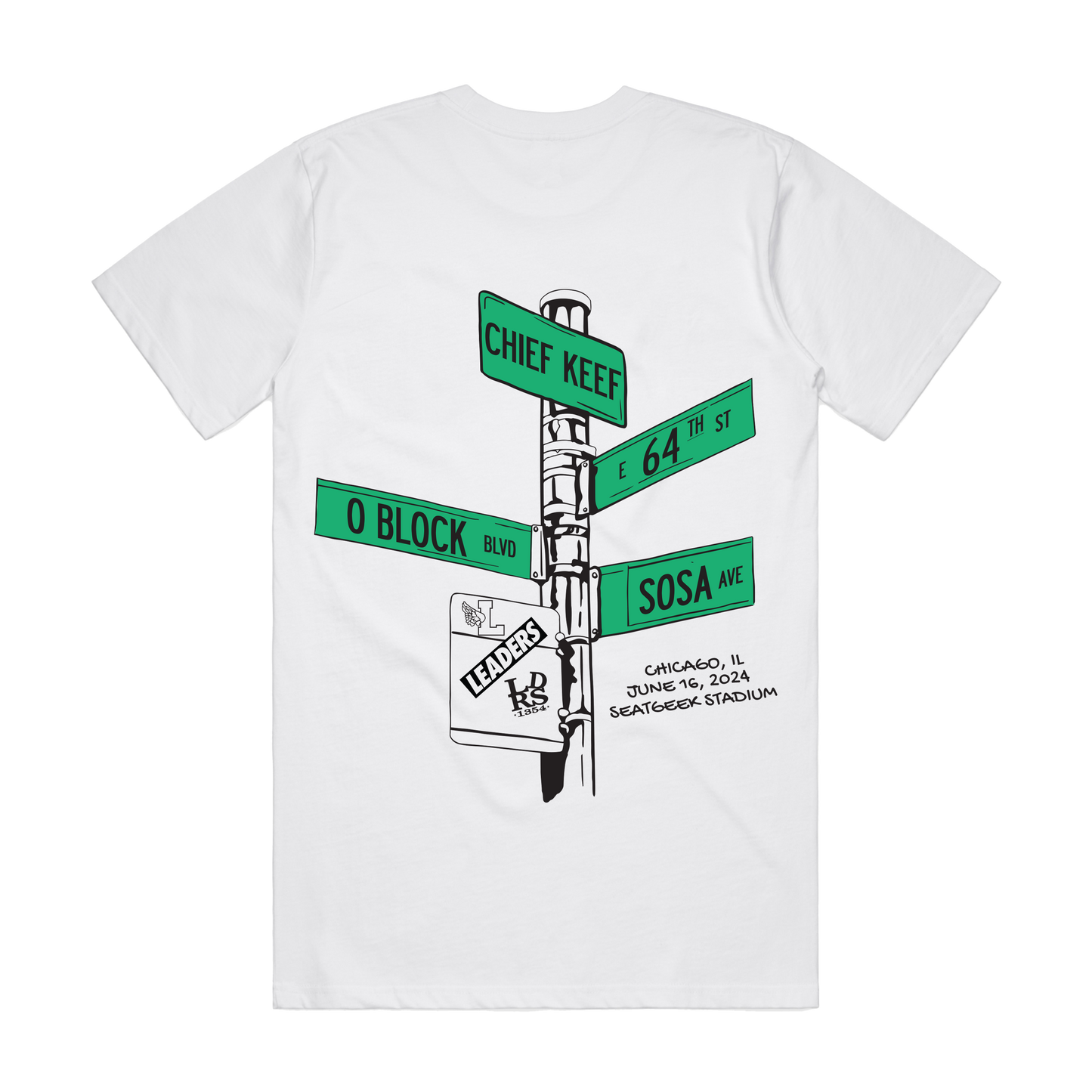 LEADERS X CHIEF KEEF STREET SIGN TEE