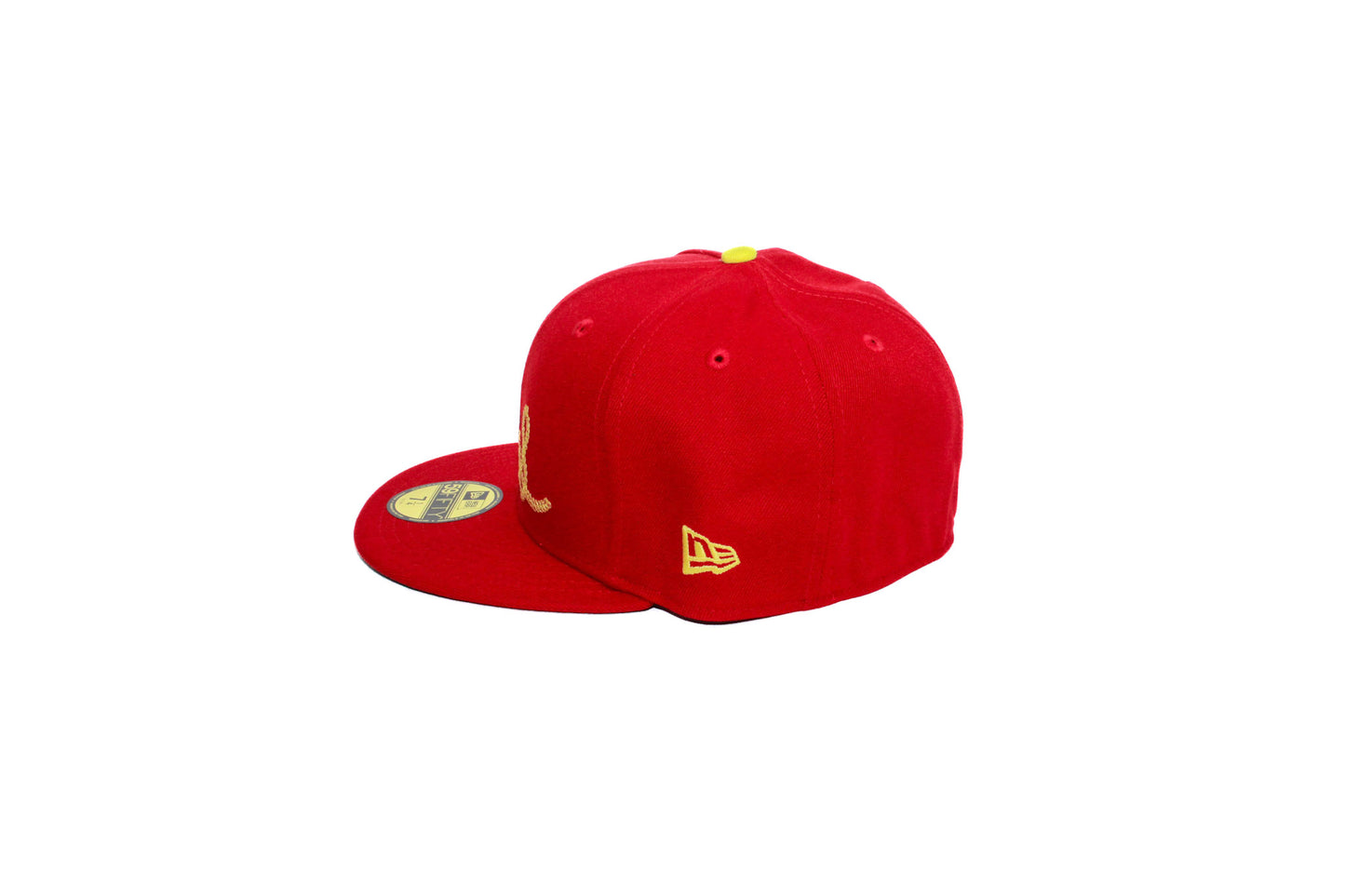 Cursive Virg Script Fitted Red
