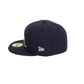 Cursive Virg Script Fitted Navy
