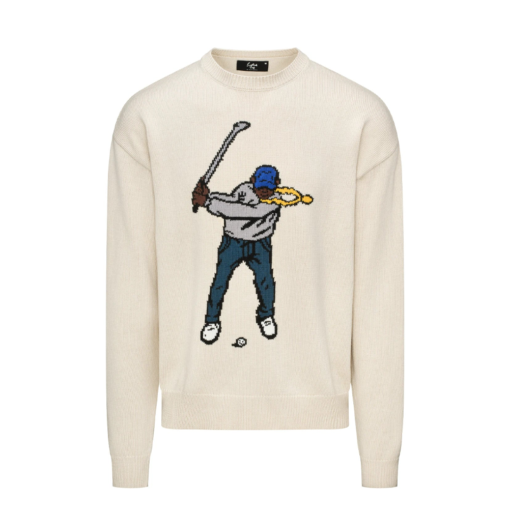 Intarsia Swingman Sweater