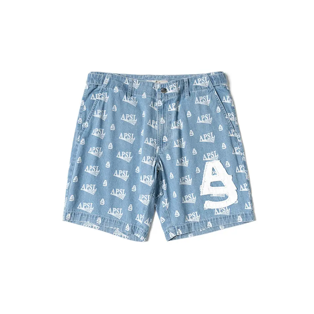 Olney Printed Denim Shorts
